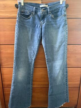 Roxy Faded Light Blue Flare Jeans Super Low Rise Size 0